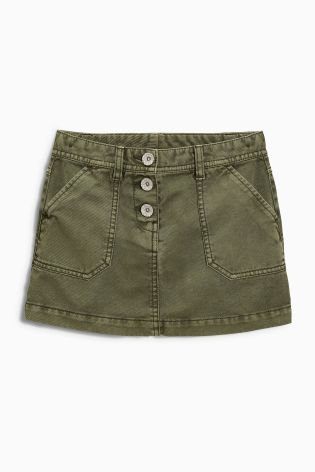 Button Detail Skirt (3-16yrs)
